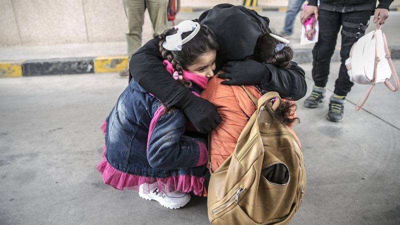 Samsun'da yaşayan anne, Suriye'deki çocuklarına 2,5 yıl sonra kavuştu