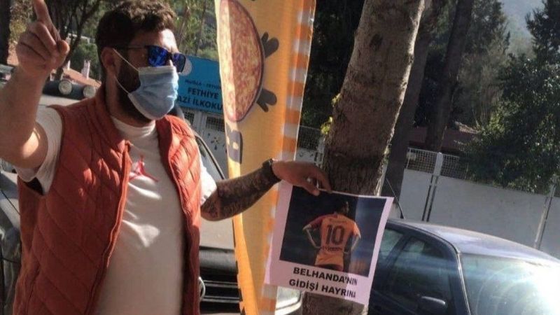 Galatasaraylı taraftar, Belhanda gitti diye lokma döktürdü