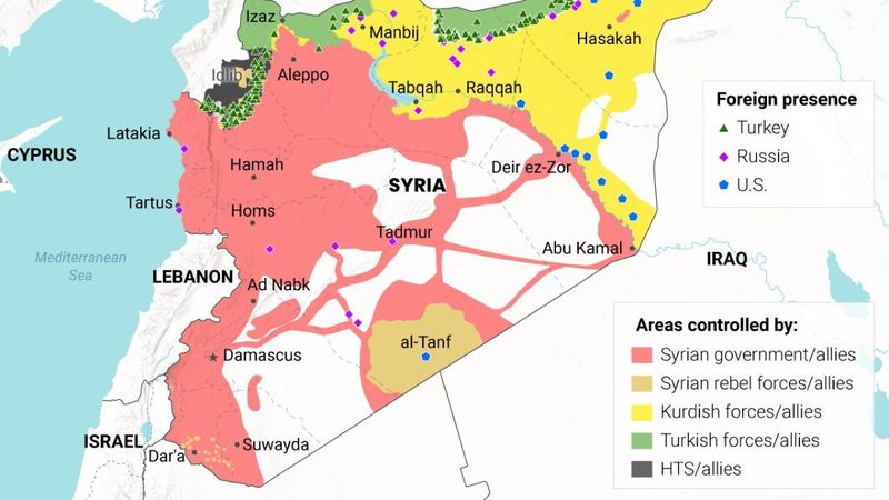 Suriye'de hangi bölgede kim var