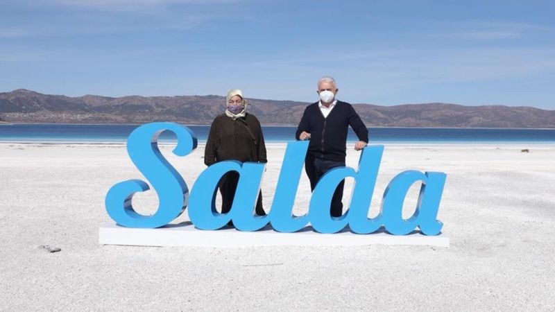 Binali Yıldırım, Salda Gölü'nü ziyaret etti