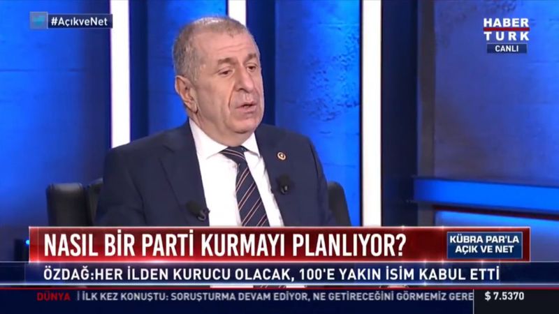 Ümit Özdağ: Türk milliyetçisi bir parti kurmaya hazırlanıyoruz
