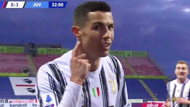 Cristiano Ronaldo, Cagliari'yi tek başına yıktı