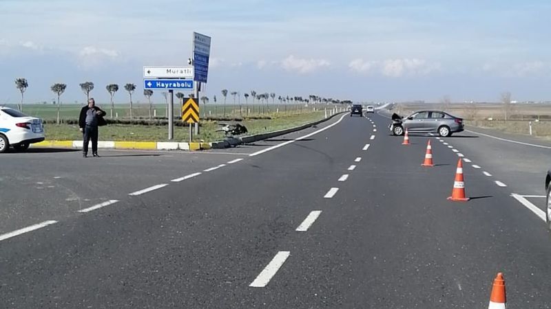 Tekirdağ’da kavşakta kaza: 3 yaralı