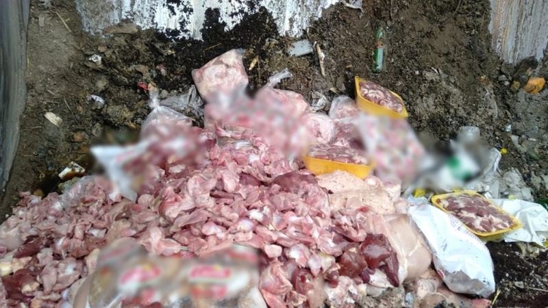 Tekirdağ'da seyyar satılan 85 kilo et imha edildi