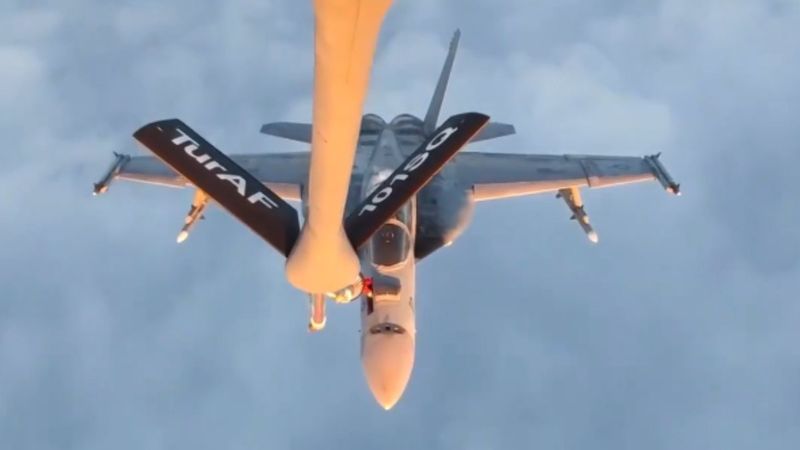 TSK'dan ABD'nin savaş uçaklarına yakıt ikmali