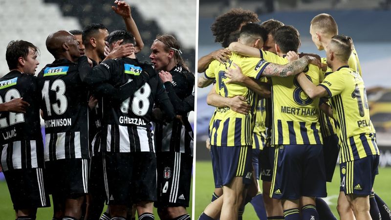 Beşiktaş-Fenerbahçe maçının ilk 11'leri