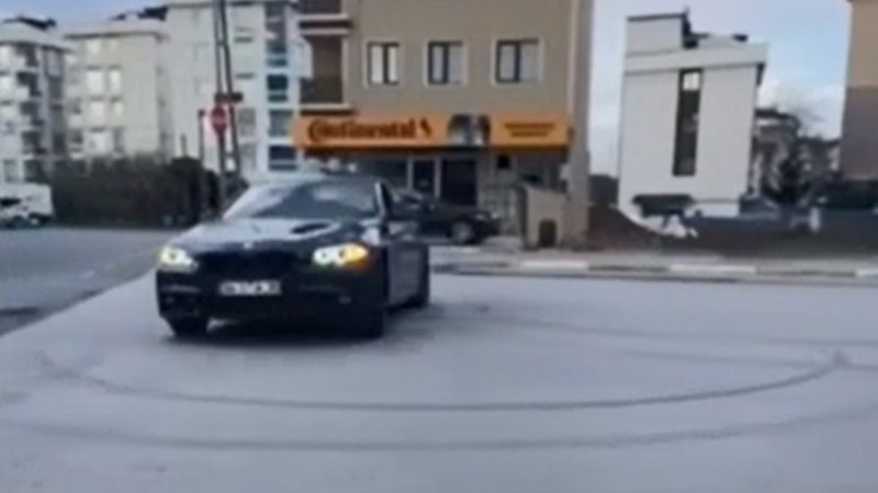 Sultanbeyli'de yaptığı drifti sosyal medyada paylaşınca yakalandı