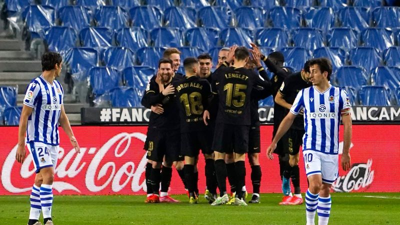 Barcelona, Real Sociedad'a 6 gol attı