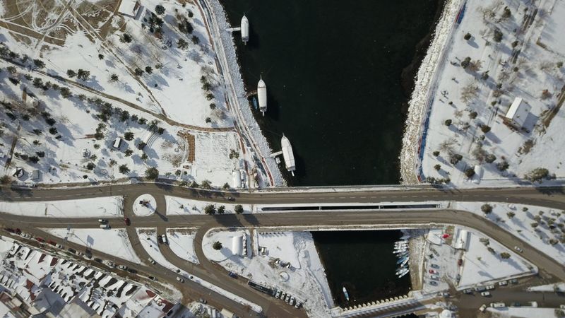 Konya'ya martta yağan kar, kartpostallık manzaralar oluşturdu