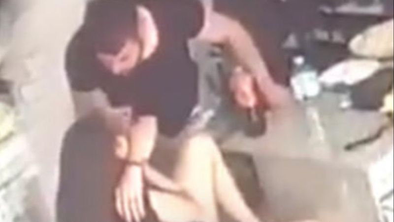 Marmaris’te kadına şiddet kamerada