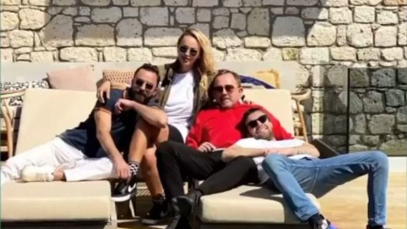 Sergen Yalçın ile Murat Dalkılıç tatilde