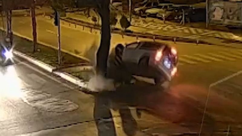 Aksaray'da 2 ayrı trafik kazası kamerada