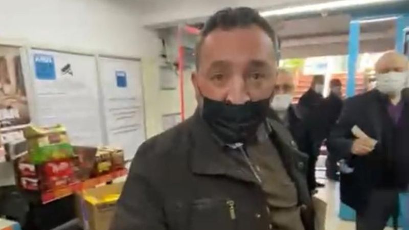 Kadıköy’de markette sosyal mesafeyi koru dedi, bıçakla tehdit edildi