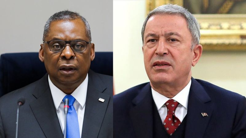 Hulusi Akar, ABD'li mevkidaşı Lloyd Austin ile görüştü