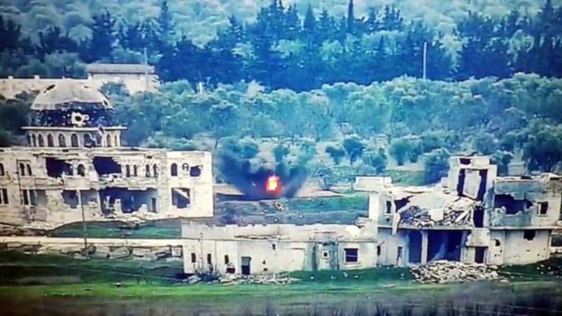 Suriye'de saldırı hazırlığındaki teröristlerin vurulma anı