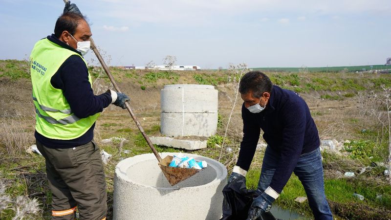 Kırklareli'de kanalizasyondan yüzlerce bozuk ayran çıktı