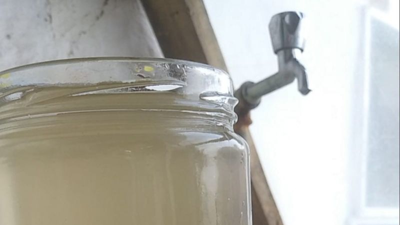 Tekirdağ'da akan şebeke suyu: Hayvanlar bile içemedi