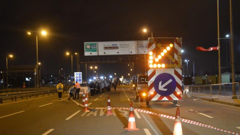 N Kolay İstanbul Yarı Maratonu için yollar kapatılmaya başlandı