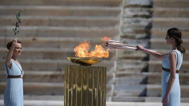 Olimpiyat meşalesine koronavirüs engeli