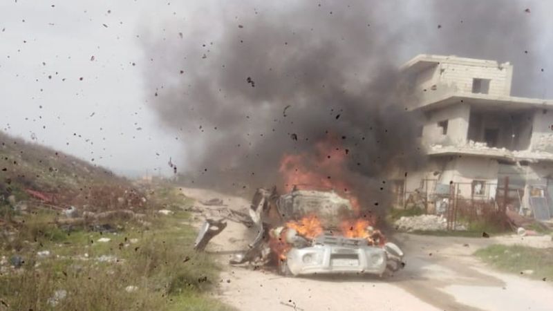 Suriye'de sivil araca füzeli saldırı