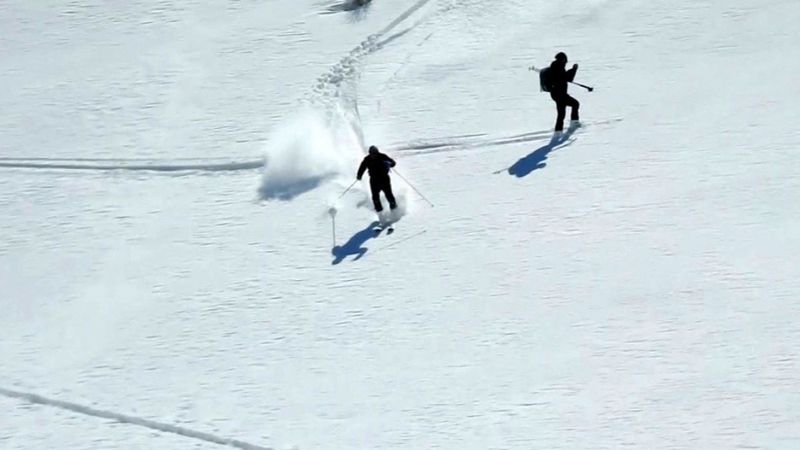 Munzur Dağlarında kayak keyfi