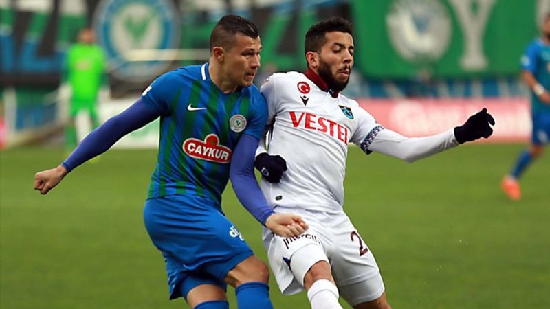Trabzonspor deplasmanda Rizespor'la berabere kaldı