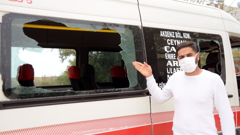 Mersin'deki minibüsçüler arasında hat kavgası çıktı