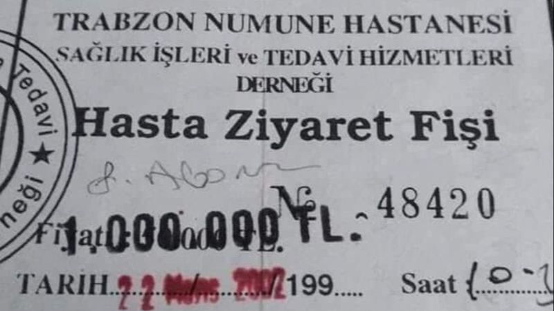 Bir zamanların Türkiye'si: Hasta ziyaret fişleri