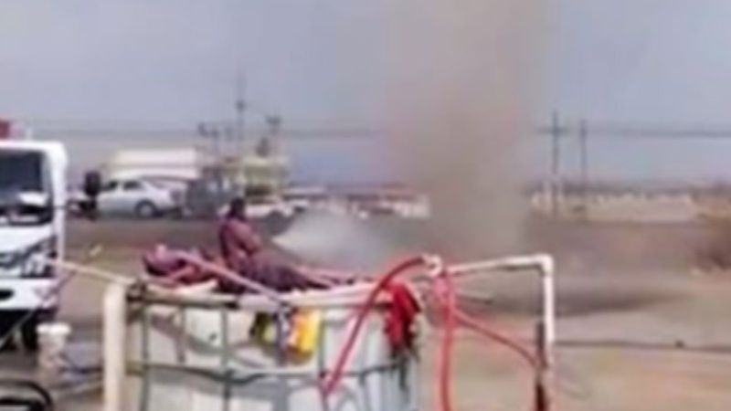 Çin'de hortuma sulu müdahale