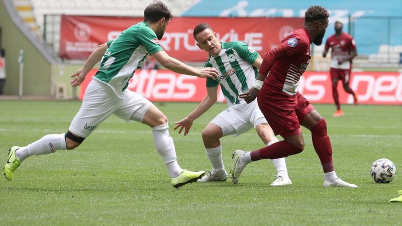 Konyaspor-Hatayspor maçından gol sesi çıkmadı
