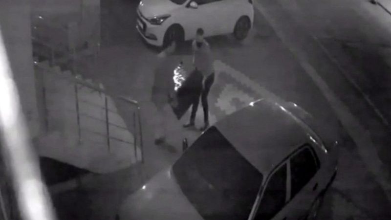 Osmaniye'de kömür sobası hırsızlığı kamerada