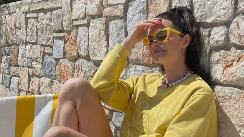 Yasemin Özilhan'ın tatil tarzı