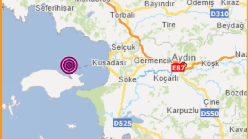 Kuşadası ve Datça'da deprem