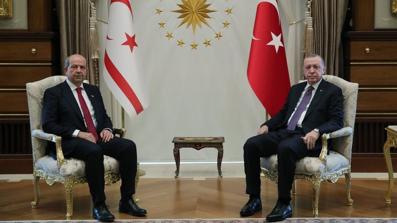 Cumhurbaşkanı Erdoğan, Ersin Tatar'la görüştü