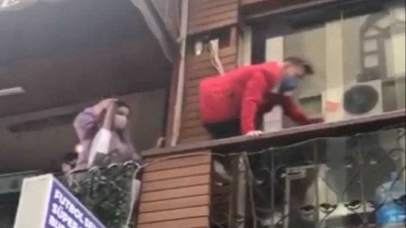 Trabzon'da polis baskınından kaçmaya çalışan gençler