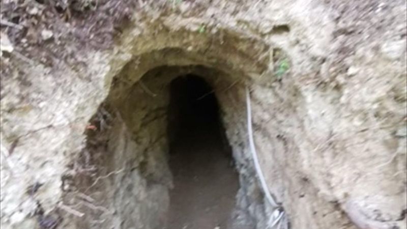 Suriye'den Türkiye istikametine kazılan tünel kullanılamaz hale getirildi