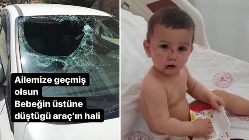 Sultangazi'de 6. kattan düşen bebeğin mucize kurtuluşu