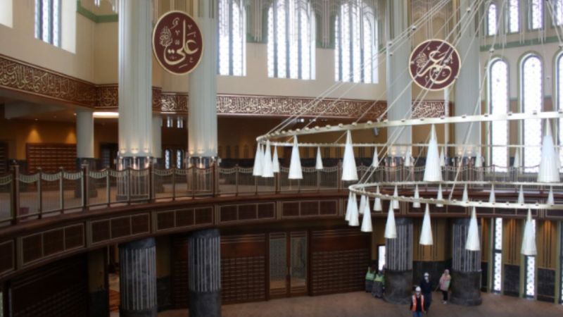 Taksim Camii'nde son rötuşlar