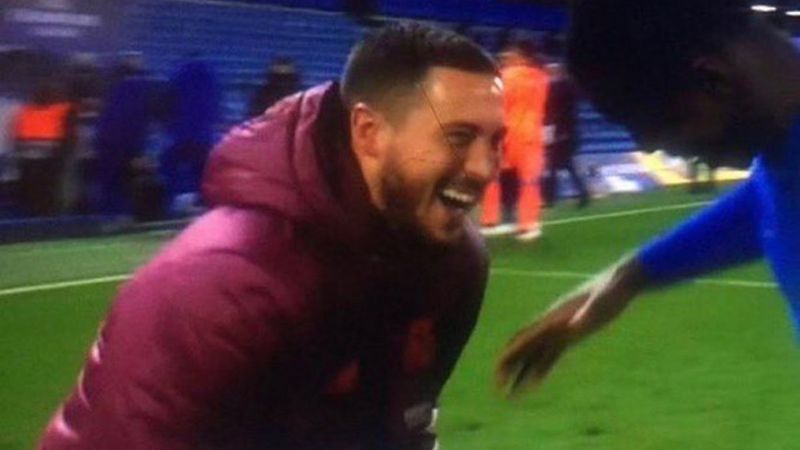 Eden Hazard'ın maç sonu görüntüleri tepki çekti