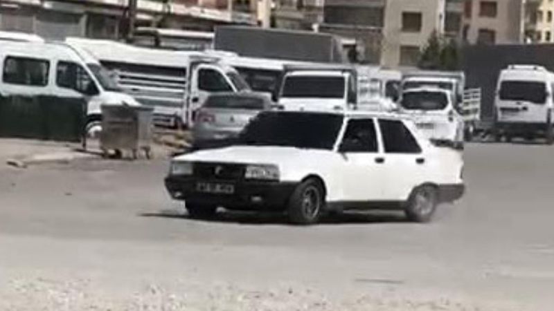 Konya'da kısıtlamayı ihlal eden şahıs, drift attı