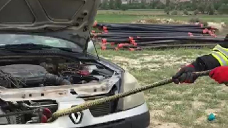 Konya'da otomobilin radyatöründen yılan çıktı