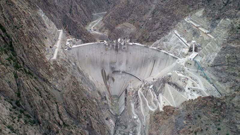 Yusufeli Barajı'nda sona doğru