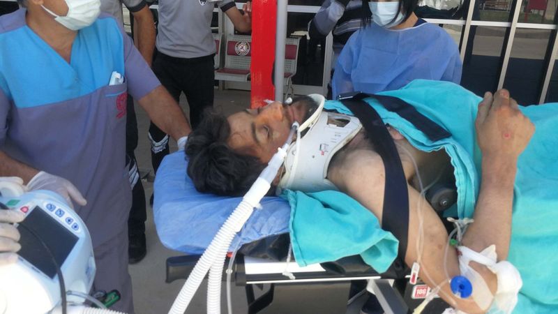 Mersin'de elektrik akımına kapılan Afgan yaralandı