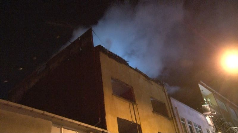Bayrampaşa'da korkutan yangın