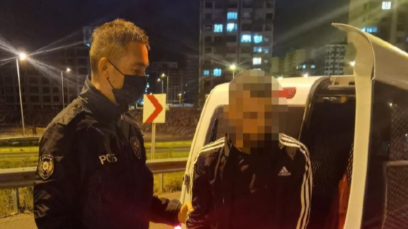 Kayseri'de ehliyetsiz sürücüye 7 bin TL ceza