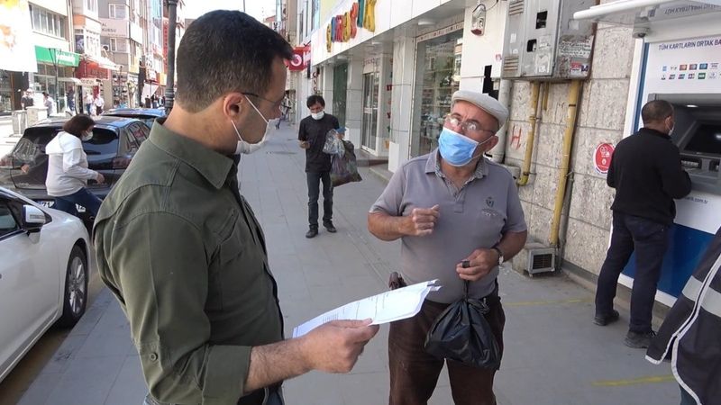 Kırıkkale'de güzergah değiştiren kişiye ceza kesildi