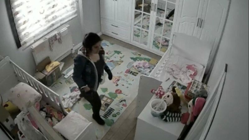 Osmaniye'de evi soyan kadınlar kamerada