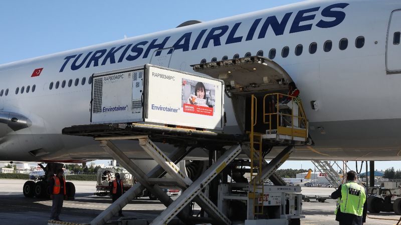 Sinovac'ın koronavirüs aşılarını taşıyan uçak Türkiye'ye ulaştı