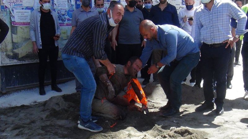 Van’da elektrik akımına kapılan işçi yaralandı