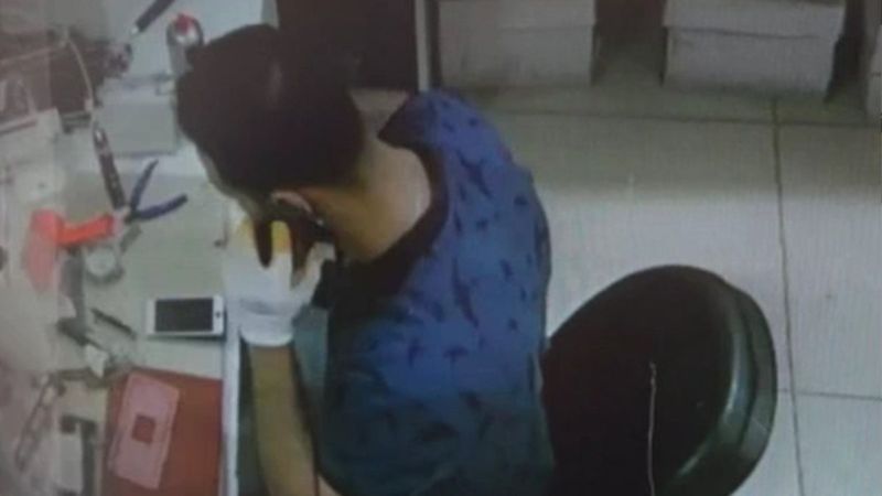 Siirt’te bataryanın patlama anı